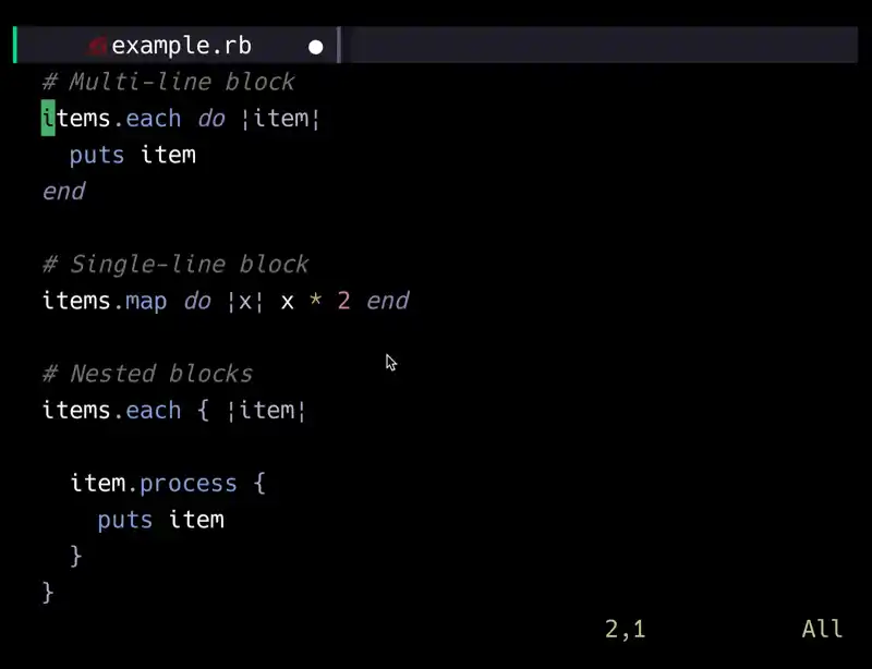 ruby-block-toggle.nvim のデモ