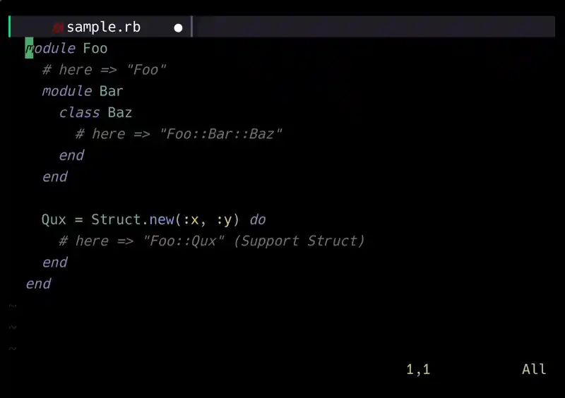 ruby-fqcn.nvim のデモ